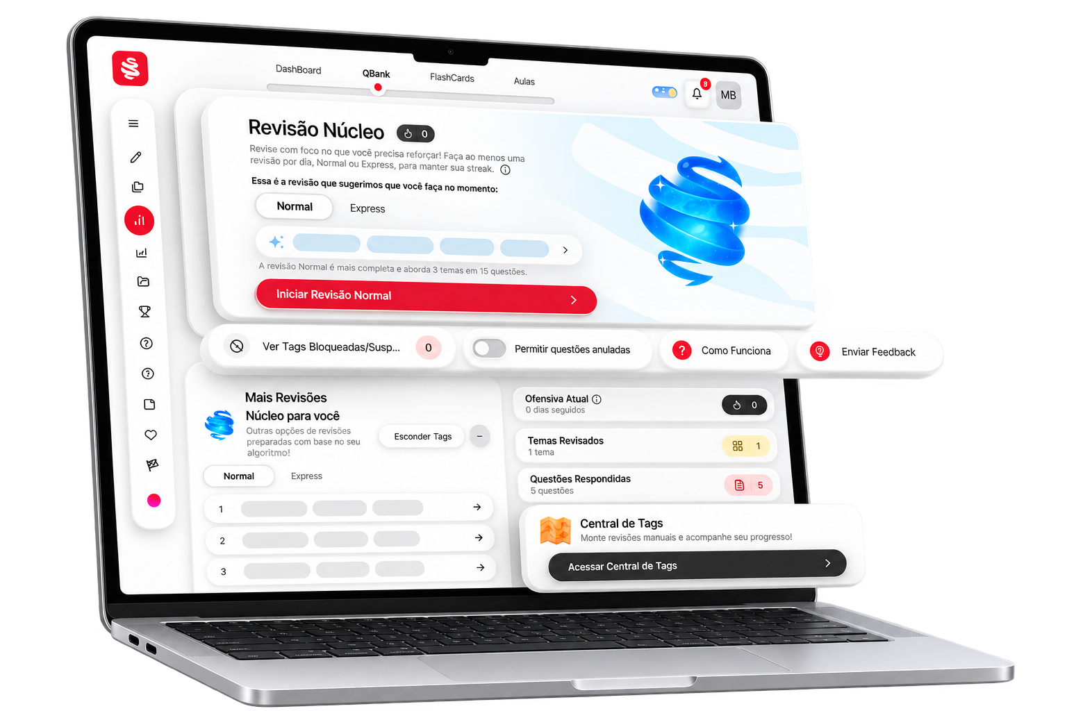 Plataforma MedCof QBank Revalida